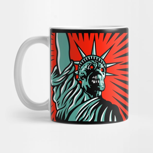 Martian Liberty - no black line by Uwantmytees